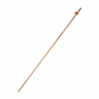 Piquet de terre en acier cuivre long 1m.