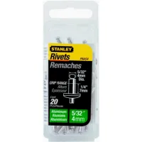 Rivet aluminium 4mmx12,7 (bte 15pcs)