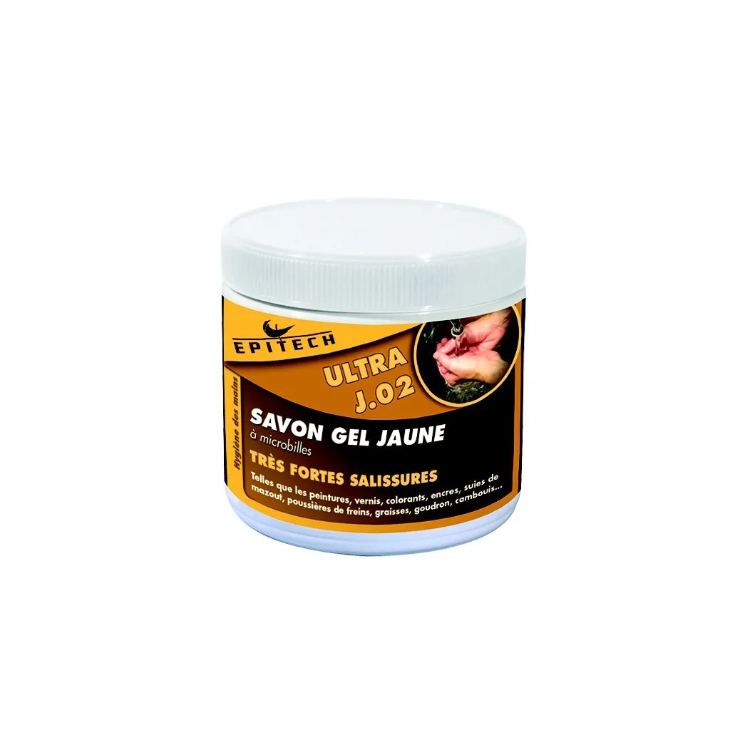 Savon gel microbille jaune