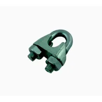 Serre câble étrier standard acier zingué x 2