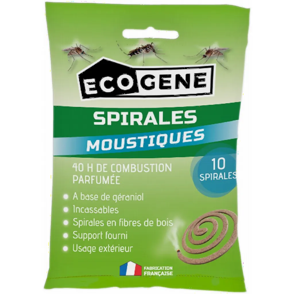Spirale anti moustiques au géraniol