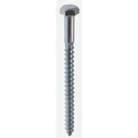Tirefond tête hexagonale 12×100 acier zingué