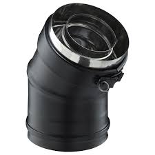 Coude pgi 30°  ø 80/130mm noir ral9030