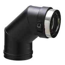 Coude pgi 90°  ø 80/130mm noir ral9030