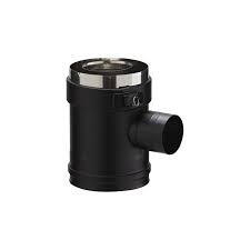Ed prise d&rsquo;air pgi 90°  ø 80/130mm noire ral9