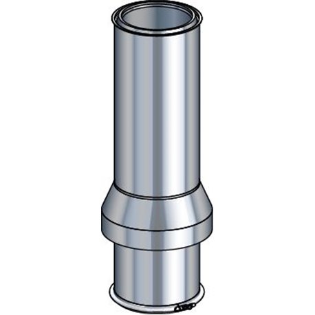 Sortie inox sti80 ø150 haut.900mm