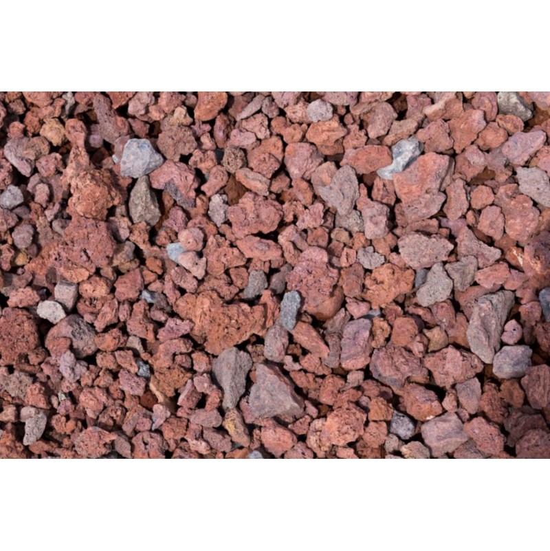 Pouzzolane calibre 20/40mm rouge