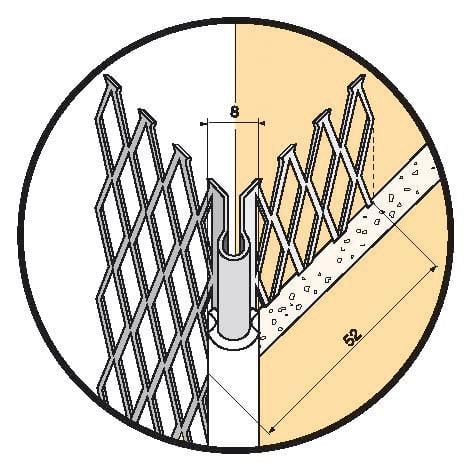 Cornière d&rsquo;angle dgabp en 3ml jonc blanc