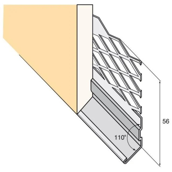 Cornière dgbs10 en 3.00 ml deployé galva