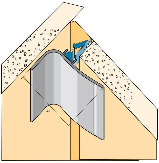 Couvre joint d&rsquo;angle alu anodise a clipser