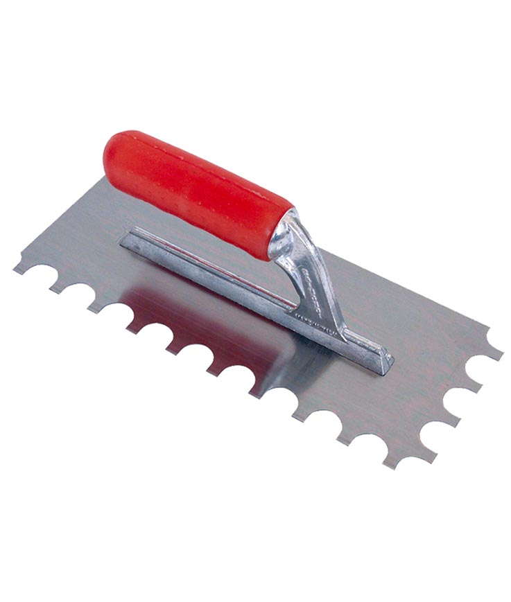 Platoir à colle rect.28 x 12 denture 15 mm