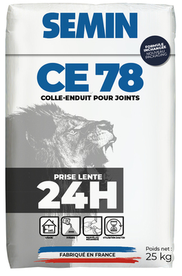 Enduit semin ce78 prise lente 24h sac de 25kg
