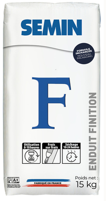 Enduit finition semin f sac de 15 kg