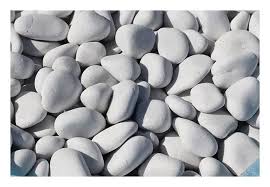 Galets marbre blanc pur 25/40mm