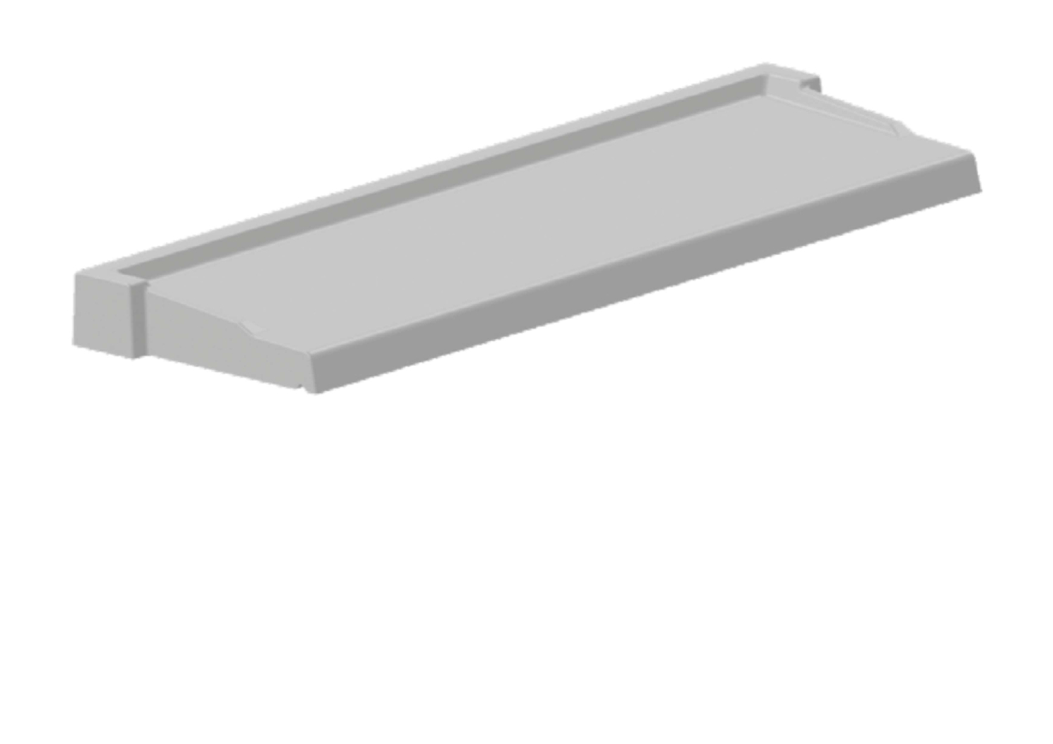 Tablette béton préfa de 39 grise