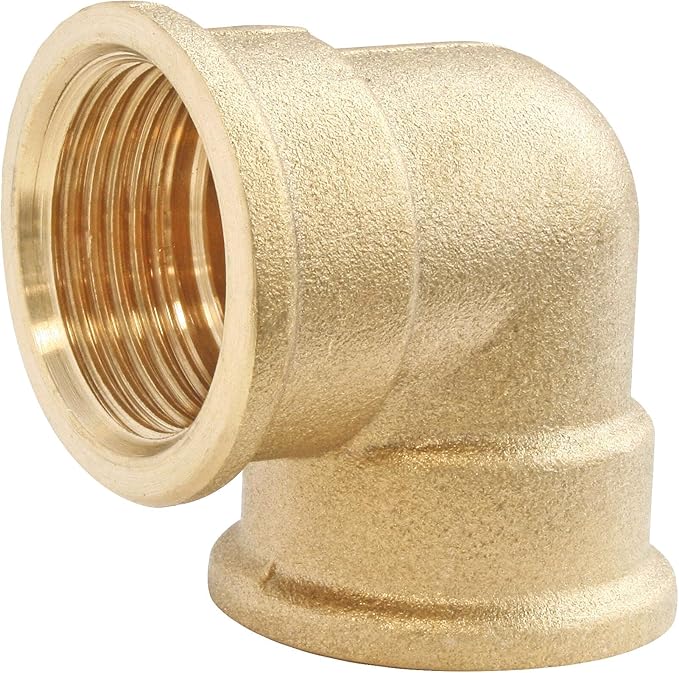 Coude laiton 90° double femelle 20/27 pr
