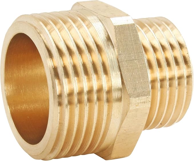 Mamelon laiton double mâle 26/34