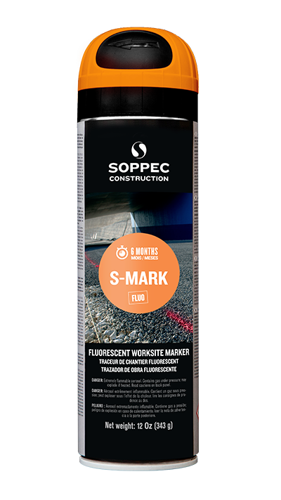 Traceur chantier en bombe s-mark jaune