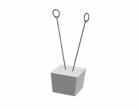 Taquet béton de 30mm