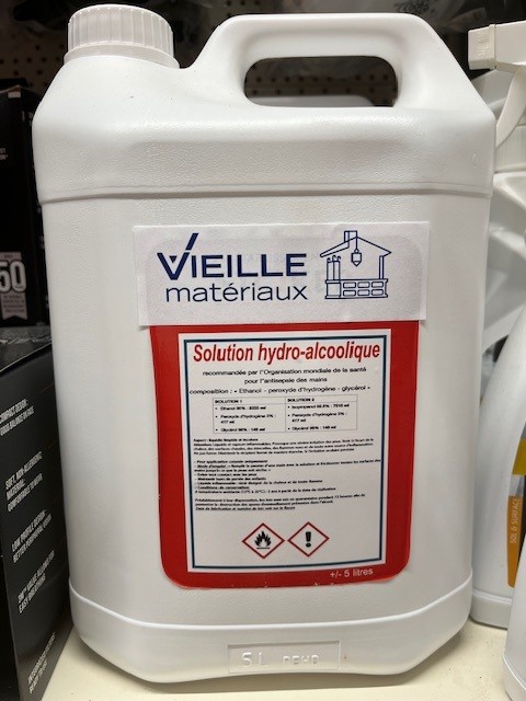 Solution hydro-alcoolique bidon 5l.