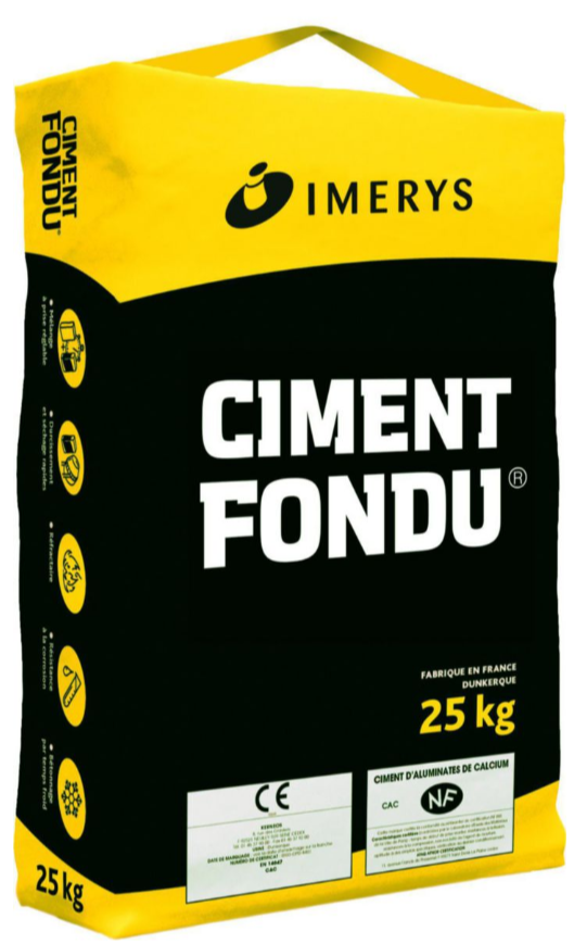 Ciment fondu en 25 kg