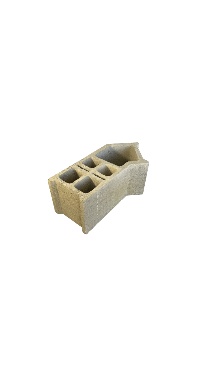 Agglos creux 500*200*200 angle 45ø ce nf